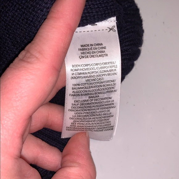 Ralph Lauren Football Designer Polo Bear Navy Blue Cotton Knit Baby Sweater 24m - Picture 13 of 14